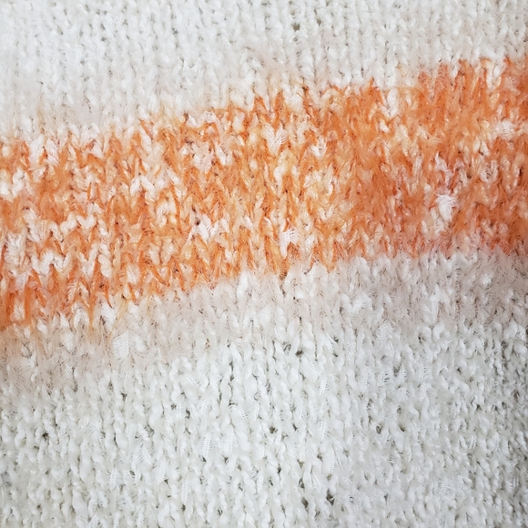 Workshop Sweater XL Cream Ivory Orange Stri - Picture 7 of 7